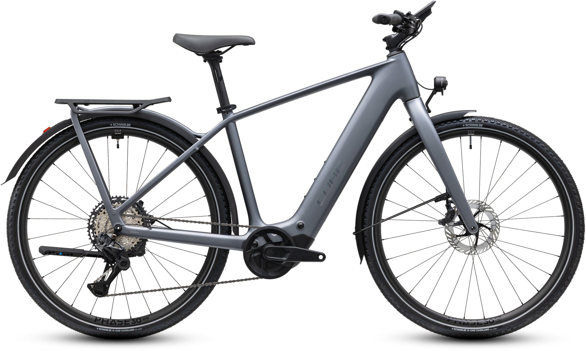 CUBE Kathmandu Hybrid C:62 SLT 400X ashgrey´n´prizm E-Trekkingbike mit Gepäckträger