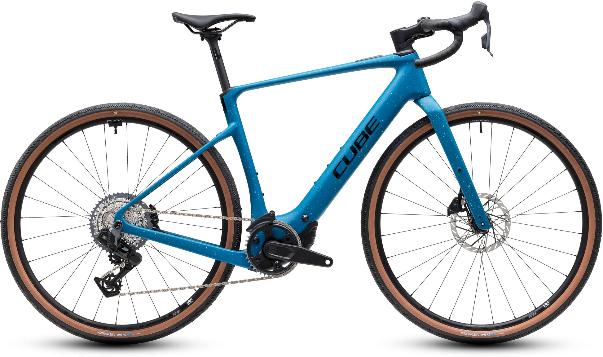 CUBE Nuroad Hybrid C:62 EXC 400X in tropicalteal-schwarz, Gravel-E-Bike mit Dropbar