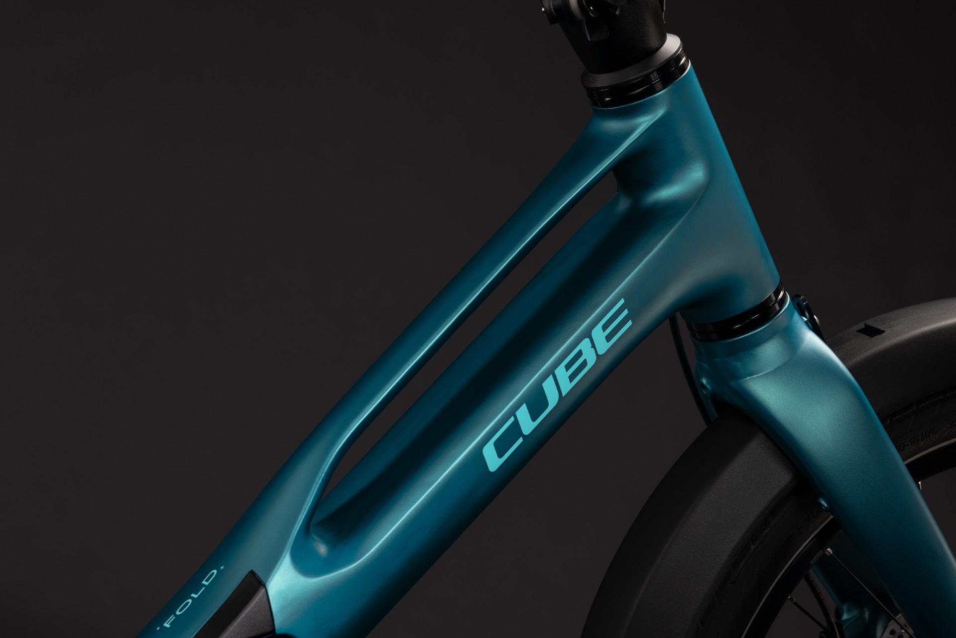 CUBE Fold Hybrid Deluxe 540 metallicpetrol´n´sea.