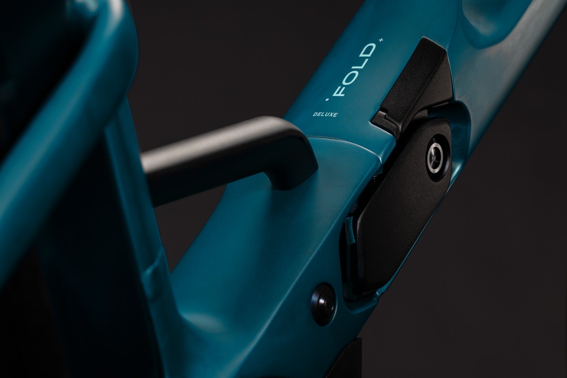 CUBE Fold Hybrid Deluxe 540 metallicpetrol´n´sea am Faltgelenk in Metallic Petrol und Sea