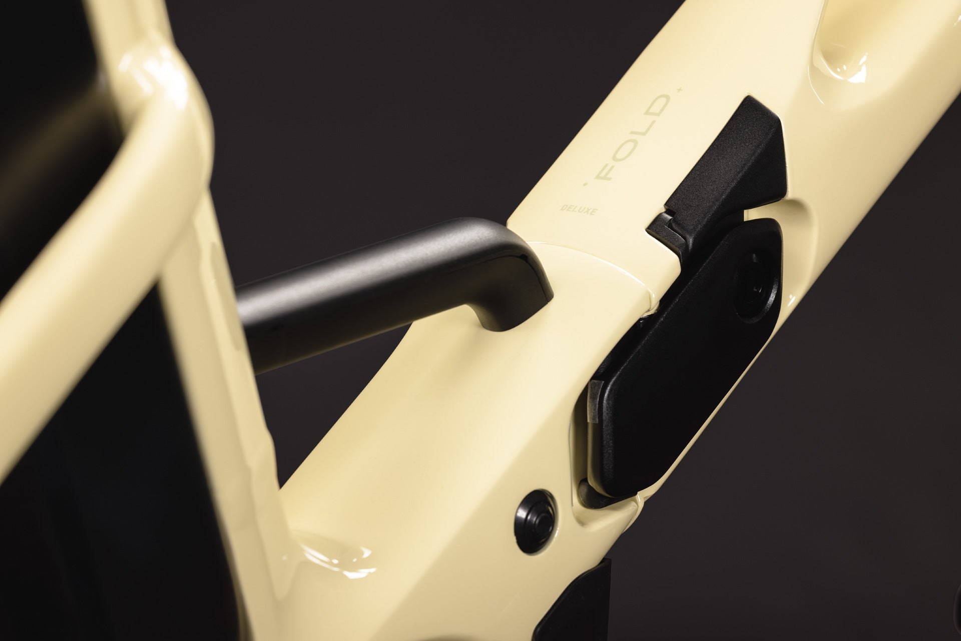 CUBE Fold Hybrid Deluxe 540 paleyellow´n´sage, Detailaufnahme des Rahmens