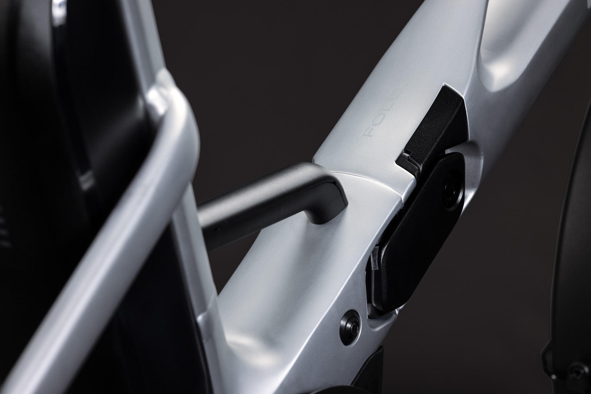 CUBE Fold Hybrid 540 silverstar´n´reflex - Detailansicht des faltbaren E-Bike-Rahmens