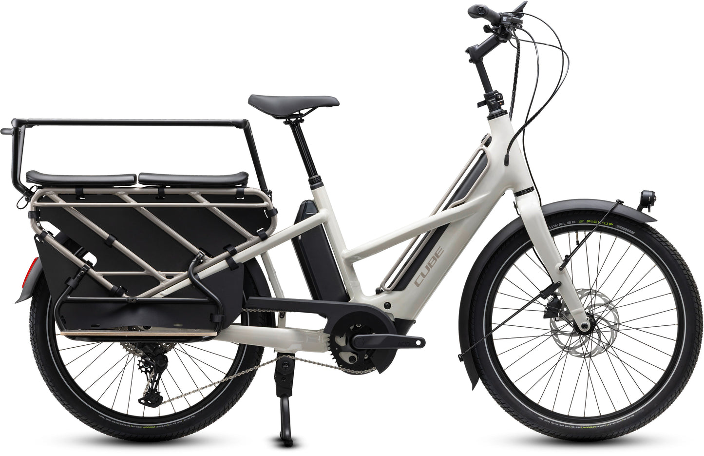 CUBE Longtail Hybrid Family 800 greybeige´n´grey.