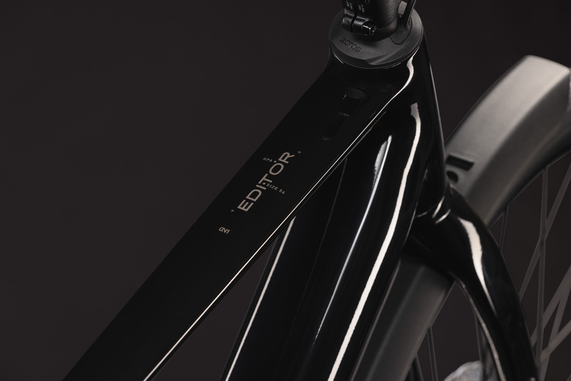CUBE Editor Hybrid ONE 360 FE black´n´irongrey E-Bike Detailansicht Rahmen