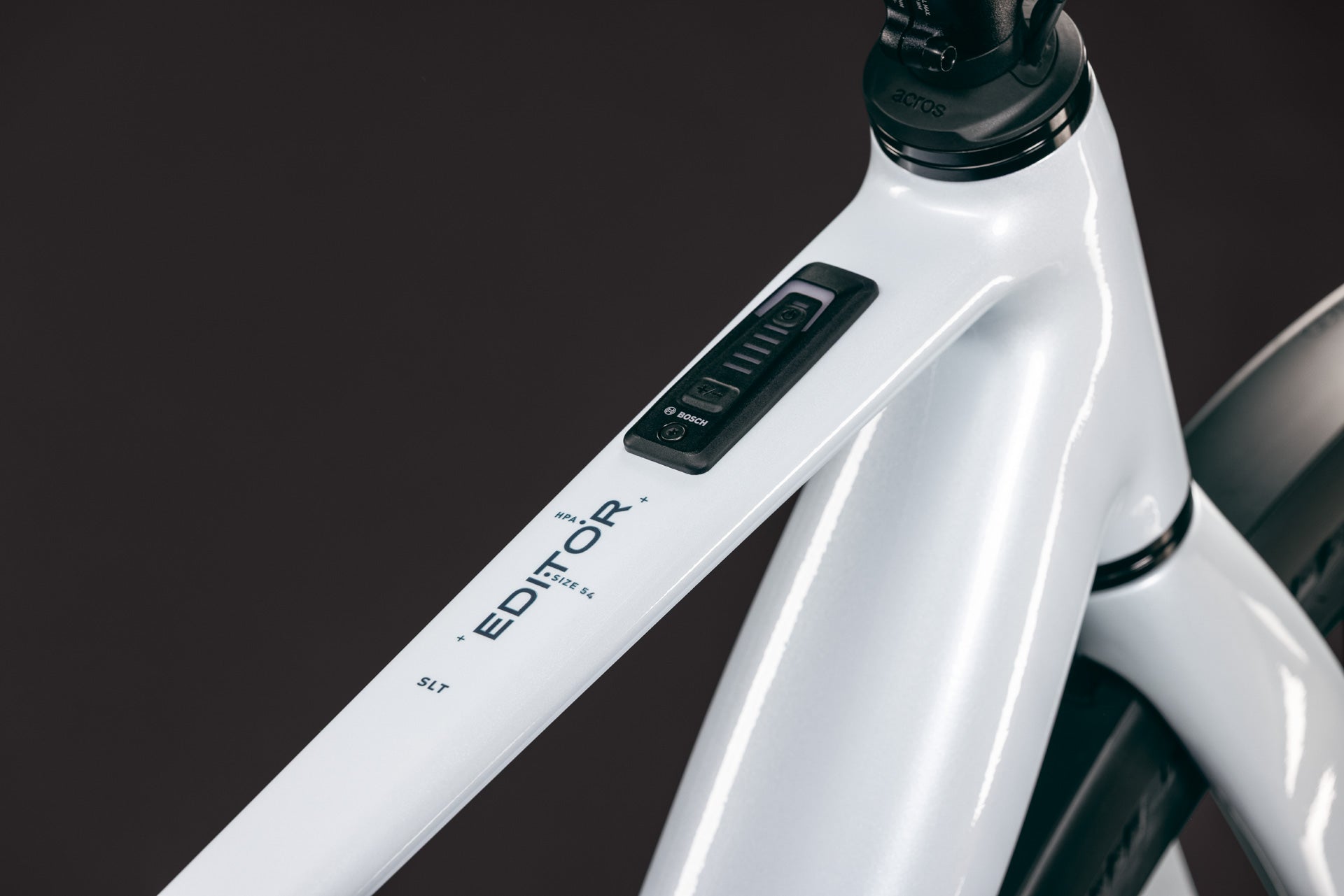 CUBE Editor Hybrid SLT 400X FE glacier’n’prizm E-Bike Rahmen mit Bosch-Akkuanzeige