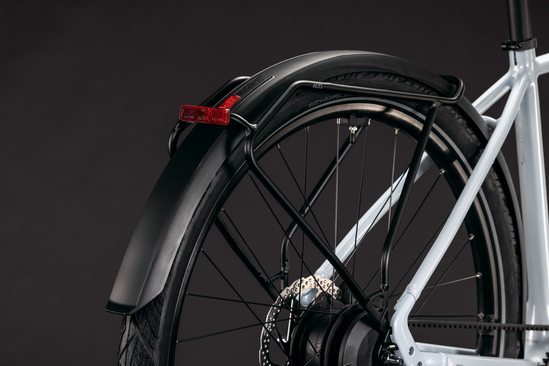 CUBE Editor Hybrid SLT 400X FE glacier´n´prizm mit Schutzblech und Gepäckträger