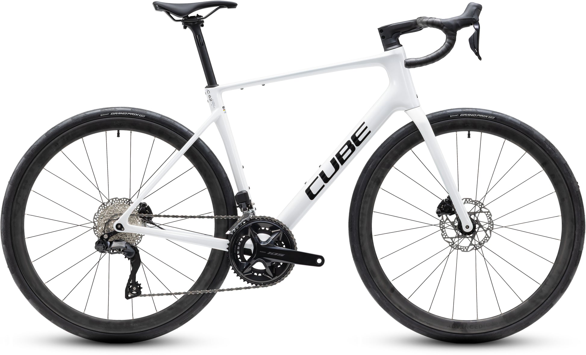 CUBE Attain C:62 SLX metallicwhite´n´black.