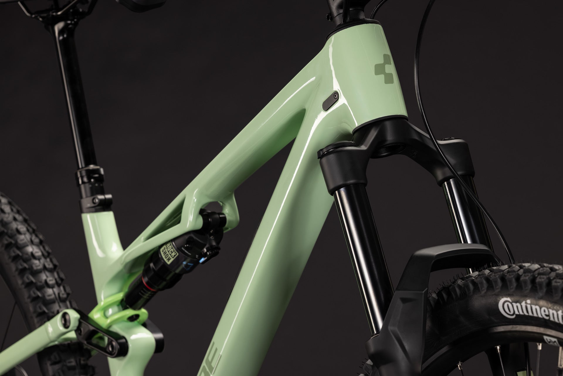 CUBE Stereo HPC Race Lindgreen’n’Green Mountainbike mit Federung und Federgabel