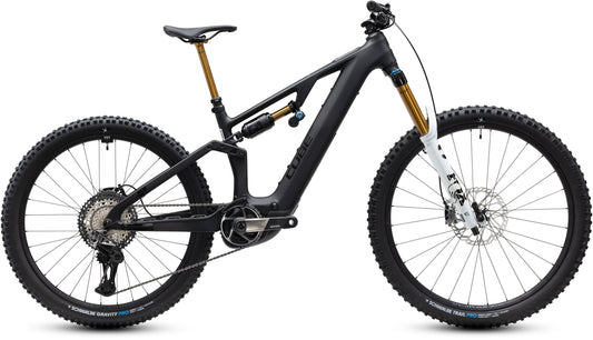 CUBE AMS Hybrid 177 C:62 AT 600X carbon'n'white E-Mountainbike, Seitenansicht