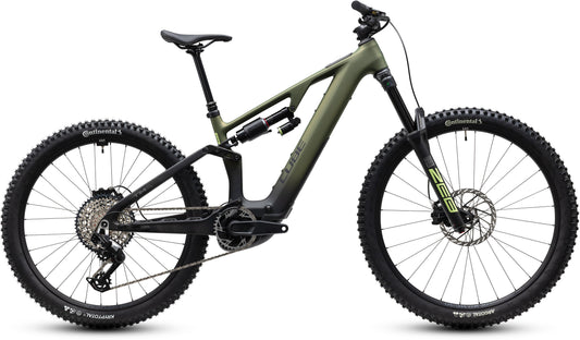 CUBE AMS Hybrid 177 C:62 TM 600X E-Mountainbike in reedgreen´n´gills, Seitenansicht