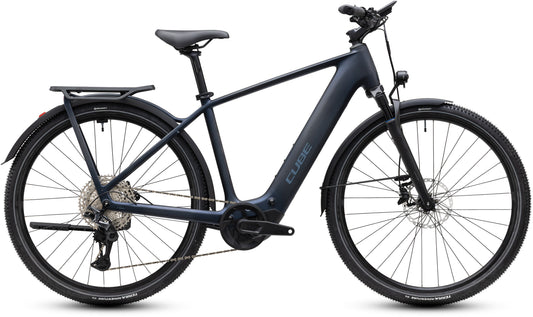 CUBE Kathmandu Hybrid C:62 Pro 400X E-Bike in liquidsteel´n´prizm, Seitenansicht