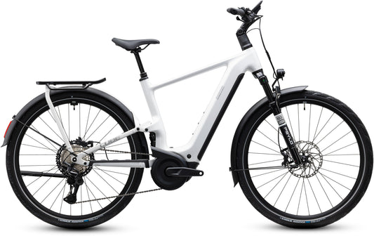 CUBE Kathmandu Hybrid ONE11 HPC SLX 800 E-Bike in metallicwhite´n´prizm, Seitenansicht