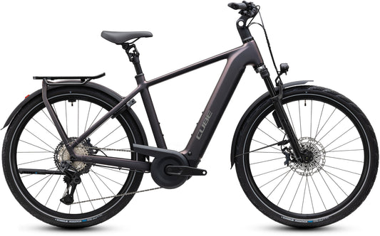 CUBE Kathmandu Hybrid SLT 800 E-Bike in mysticgraphite´n´reflex, Seitenansicht