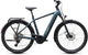 CUBE Nuride Hybrid Pro 800 E-Bike in deepteal’n’blue mit Gepäckträger und Federgabel