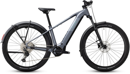CUBE Reaction Hybrid Performance 720 FE in ashgrey´n´prism, E-Mountainbike mit Schutzblechen