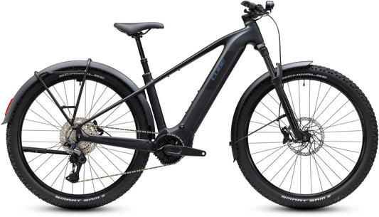 CUBE Reaction Hybrid Pro 800 FE E-Bike, silber/schwarz, mit Schutzblechen, Licht, Gepäckträger