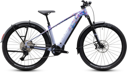 CUBE Reaction Hybrid SLX 800 FE artline E-Mountainbike mit Schutzblechen, Seitenansicht