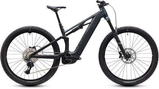 CUBE Stereo Hybrid ONE44 HPC Race 800 E-MTB in coal´n´green, Seitenansicht