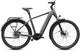 CUBE Touring Hybrid Deluxe SLX 800 slabgrey'n'chrome E‑Bike mit Gepäckträger und Federgabel
