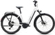 CUBE Touring Hybrid ONE 600 E-Bike in metallicwhite´n´chrome mit Gepäckträger