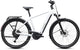 CUBE Touring Hybrid ONE 600 E-Bike in metallicwhite´n´chrome, Seitenansicht