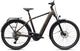 CUBE Touring Hybrid Pro 800 E-Trekkingrad in metallicumbra und black mit Gepäckträger
