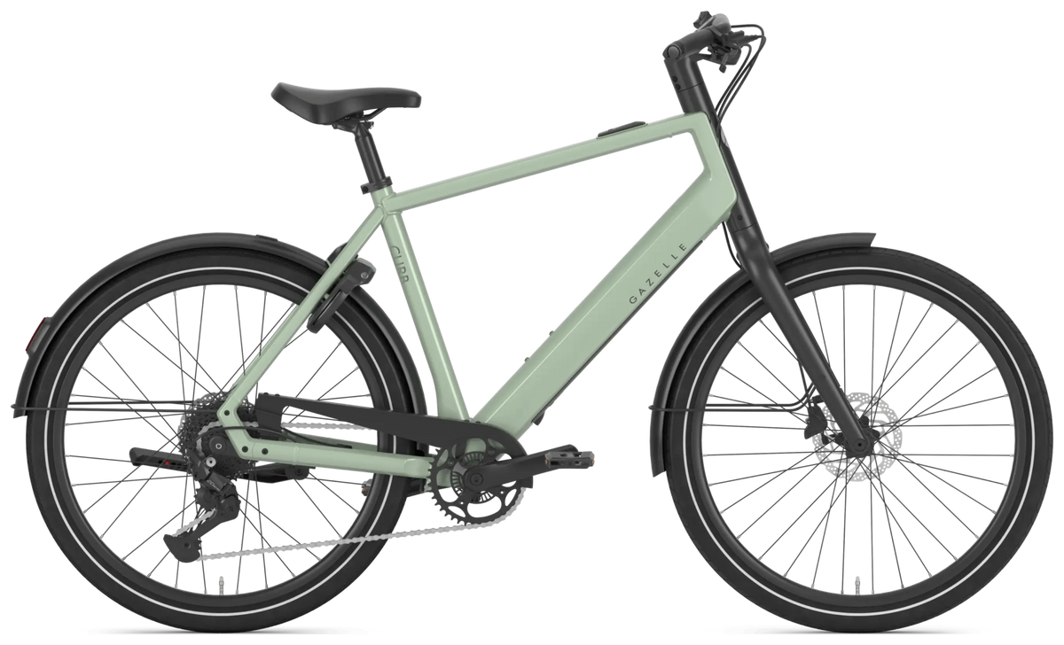 Gazelle Curb T9 pistache green gloss.