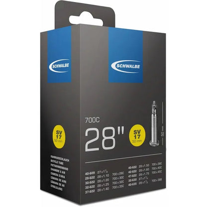 Schwalbe Schlauch SV 17 27/28 40mm Ventil schwarz.