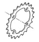 Shimano Kettenblatt 44 Zähne. LK 104 für KSR FC-M532 schwarz