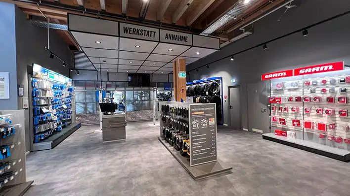 Fahrradwerkstatt im BIKE Market in Rostock-Schutow
