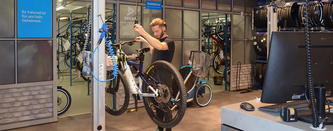 Fahrradwerkstatt vom BIKE Market in Rostock-Schutow