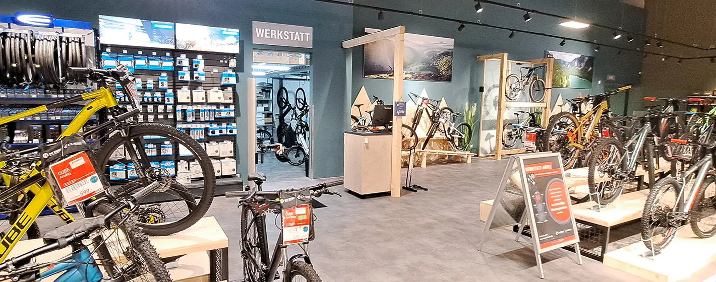 Fahrradwerkstatt im CUBE Store Lüneburg