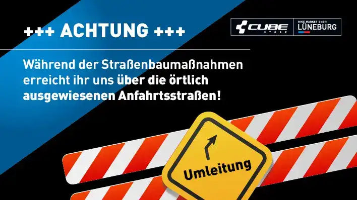 Straßensperrung CUBE Store Lüneburg