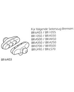SHIMANO Bremsschuh BR-6403 Rennrad universal  1VE